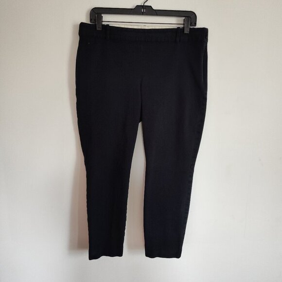 Ladies SZ 12 J Crew Merchantile Winnie Black Ankle Pant - Picture 1 of 3
